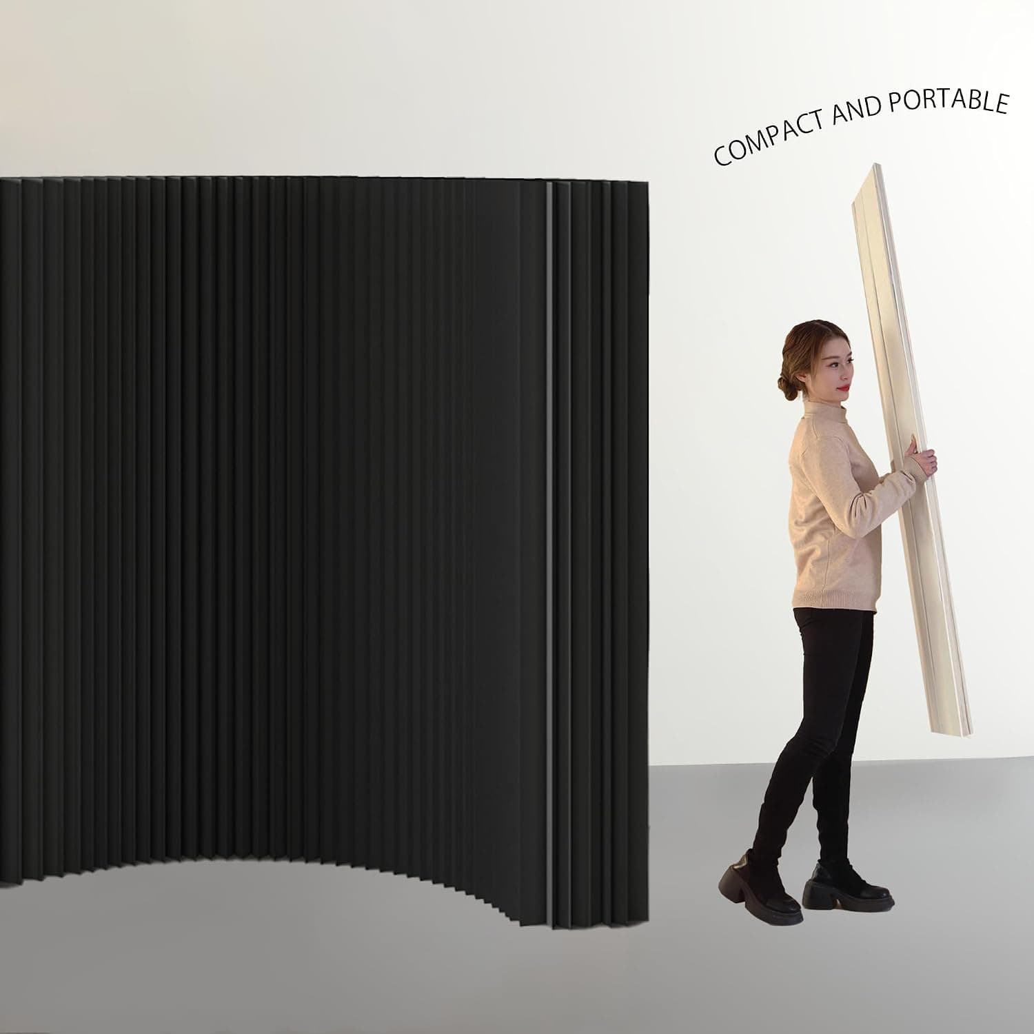 HELLOpoper Room Divider Privacy Screen – Foldable Kraft Paper, Living Rooms,Transformable for Offices, and Beauty Salons 9
