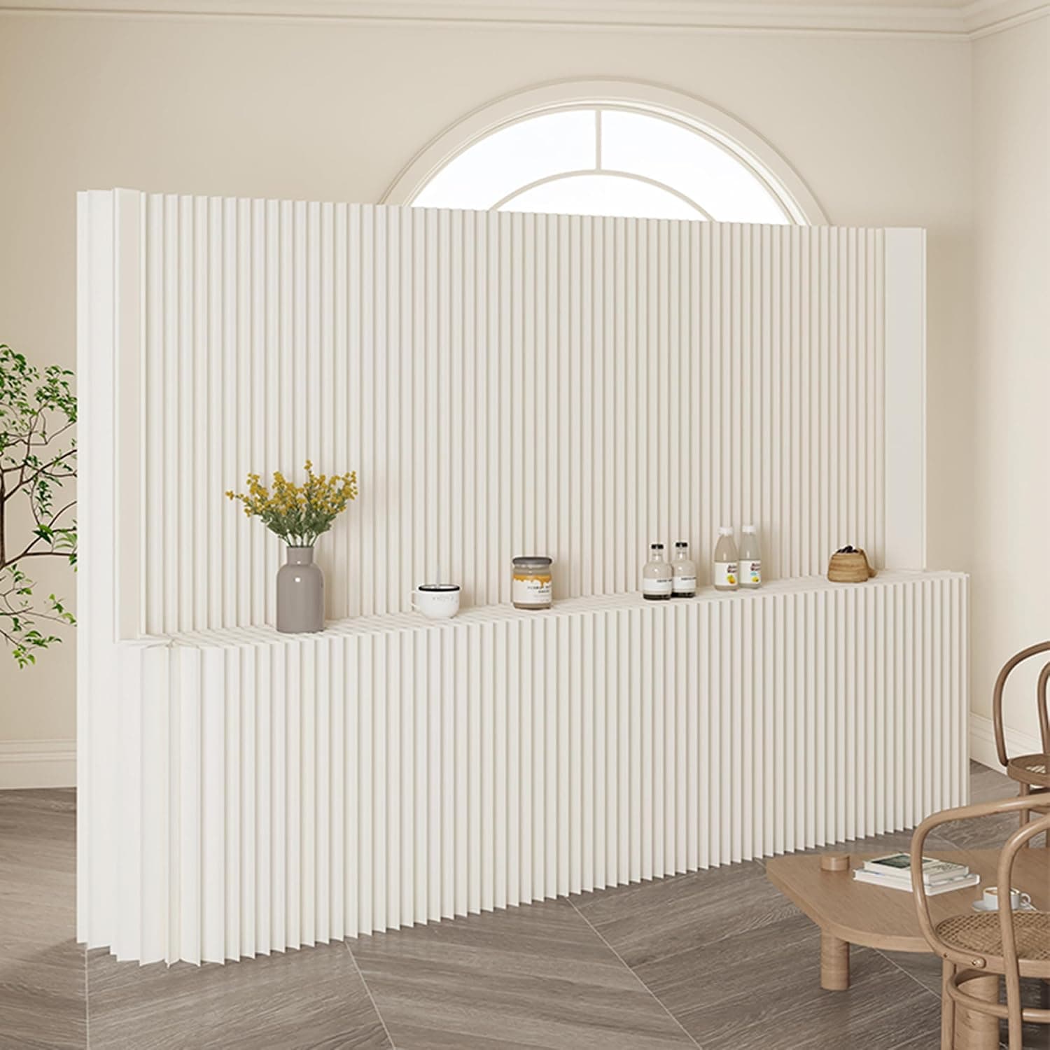 HELLOpoper Foldable Paper Art Display Stand with Shelves, Eco-Friendly, for Exhibition, Sample, Cosmetics, Bags, Shoes, Commercial Use 9