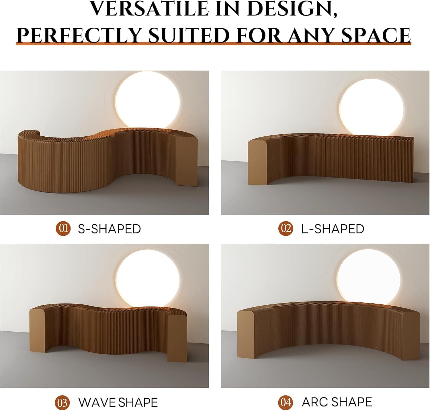HELLOpoper Folding Room Partition Screen in Kraft Paper Material, Multi-Purpose for Offices, Living Rooms, and Beauty Salons, Partition Screen