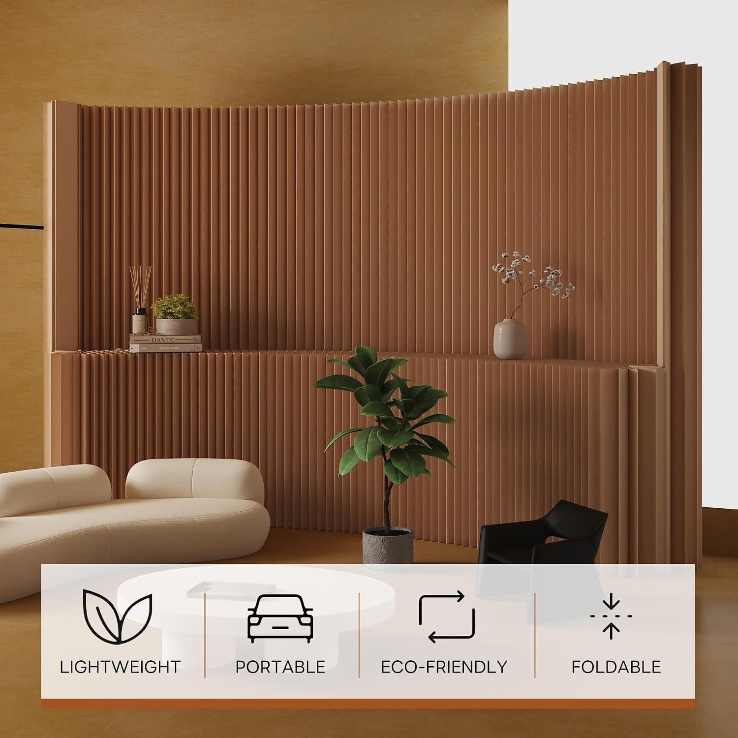 HELLOpoper Foldable Paper Art Display Stand with Shelves, Eco-Friendly, for Exhibition, Sample, Cosmetics, Bags, Shoes Commercial Use