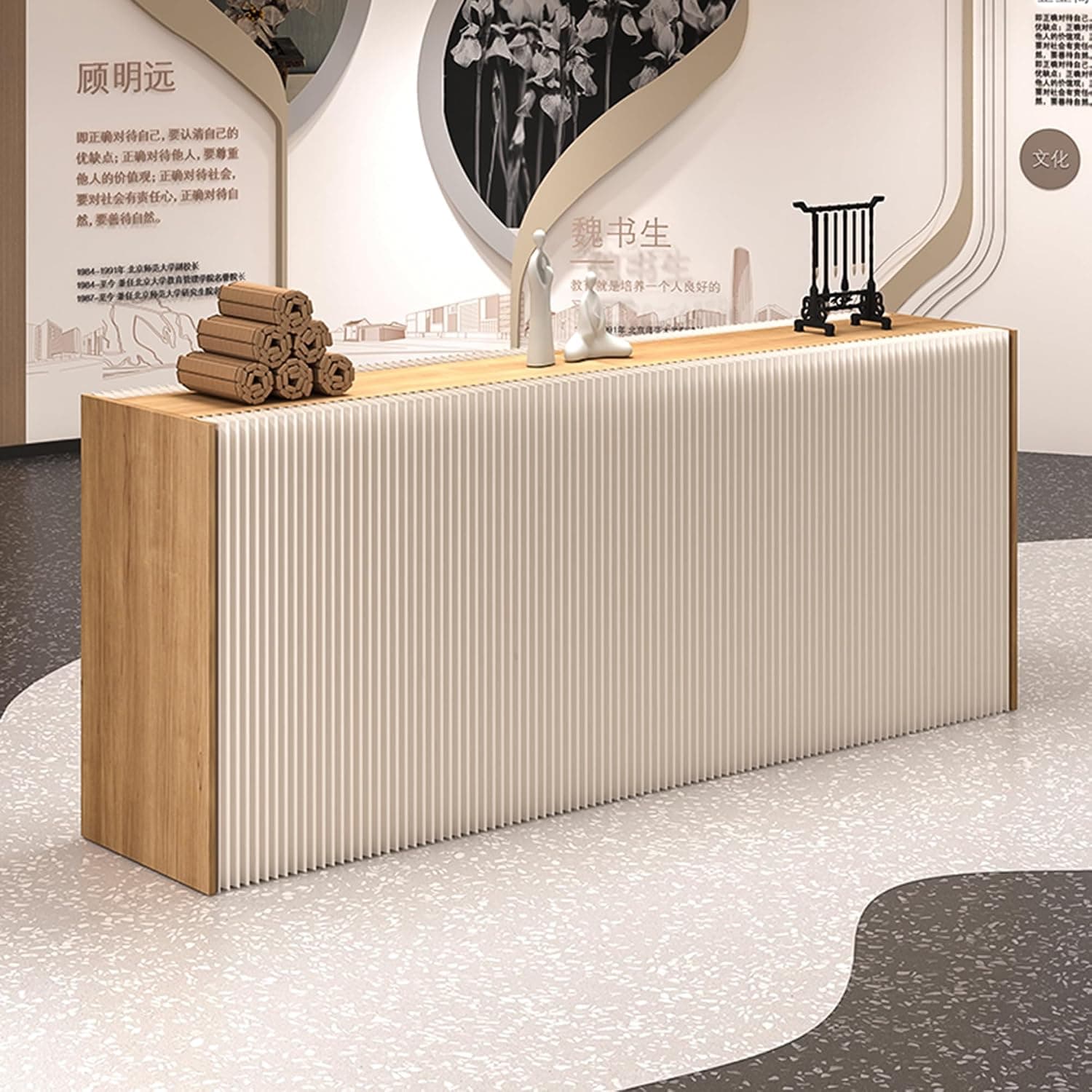 HELLOpoper Folding Room Partition Screen in Kraft Paper Material,Multi-Purpose for Offices,Living Rooms,Beauty Salons,Partition Screen 9