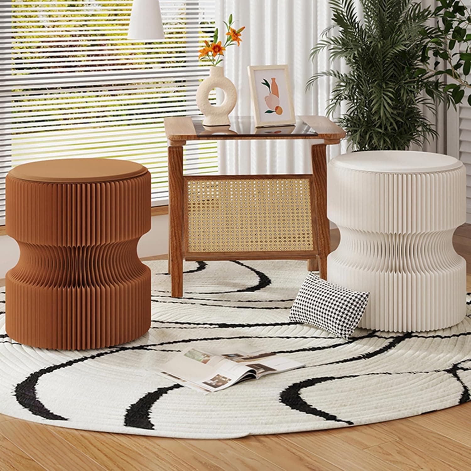 HELLOpoper Multifunctional,Creative,Stylish Folding Bench That Allows Adjustable Length Customizable Shapes,Suitable for Various Settings Such as Living Rooms,bedrooms,cafés.