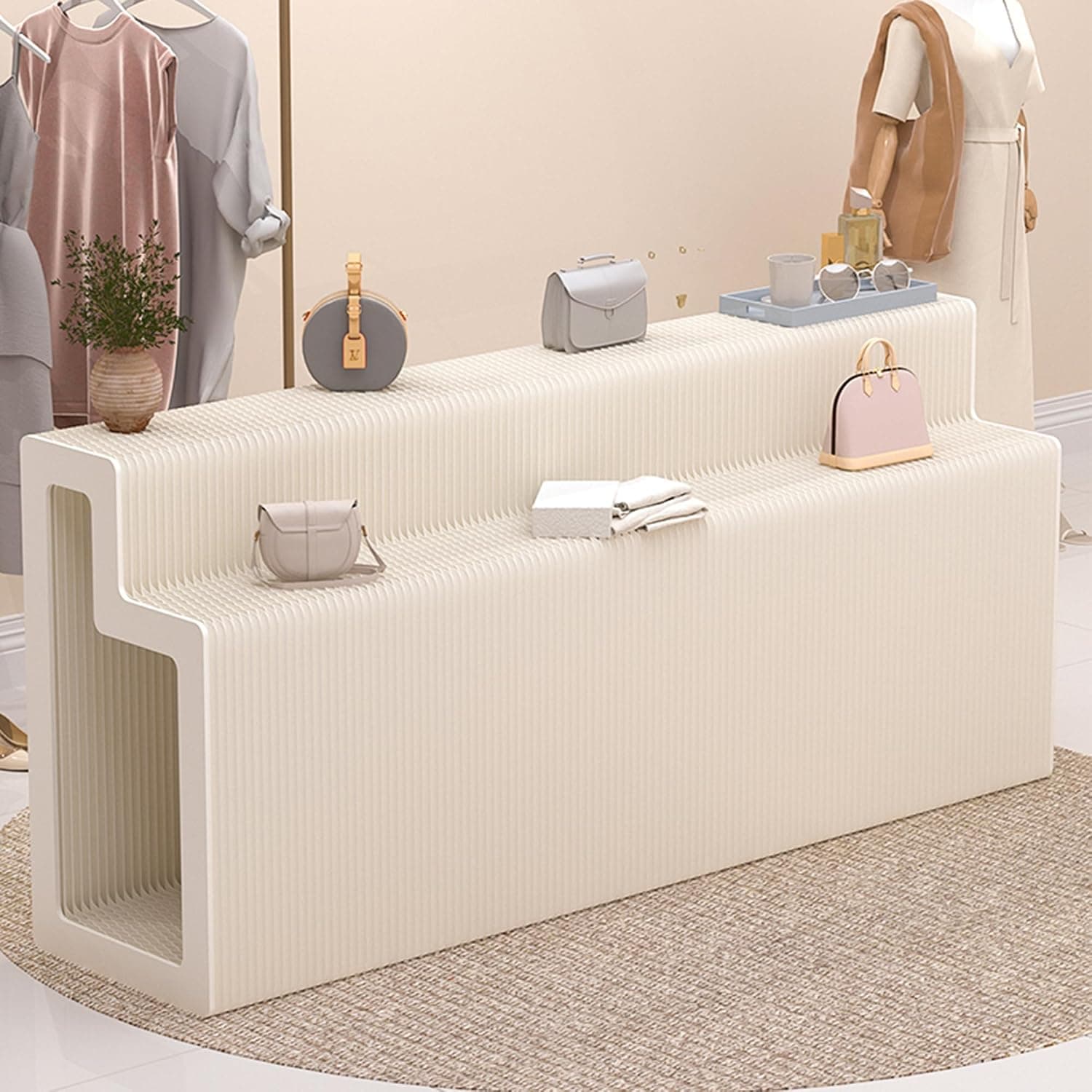HELLOpoper Folding Room Partition Screen in Kraft Paper Material, Multi-Purpose Offices,Living Rooms, and Beauty Salons,Partition Screen. 8